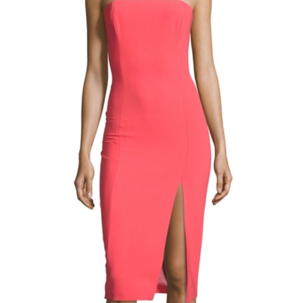 🍑Jay Godfrey Strapless Sleek Midi Dress 🍑